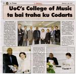 UoC's college of music ta bai traha ku Codarts